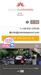 Mobile Screenshot of hotelduepavoni.com